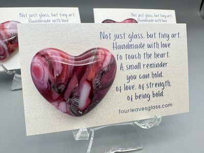 FOUR PACK! Pocket Hearts on Cards DEEP PINK COMBO