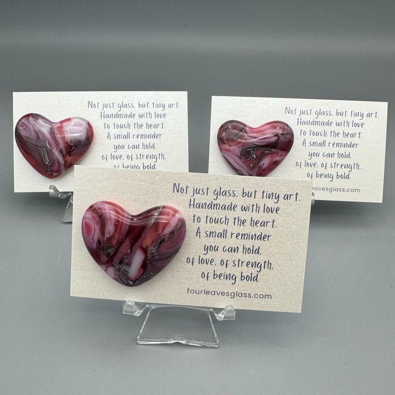 FOUR PACK! Pocket Hearts on Cards DEEP PINK COMBO