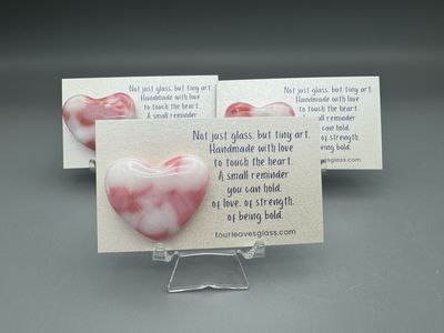 FOUR PACK! Pocket Hearts on Cards PINK and WHITE