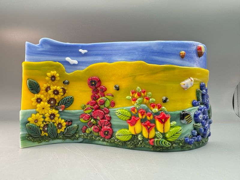 Colorful Flowers Art Panel