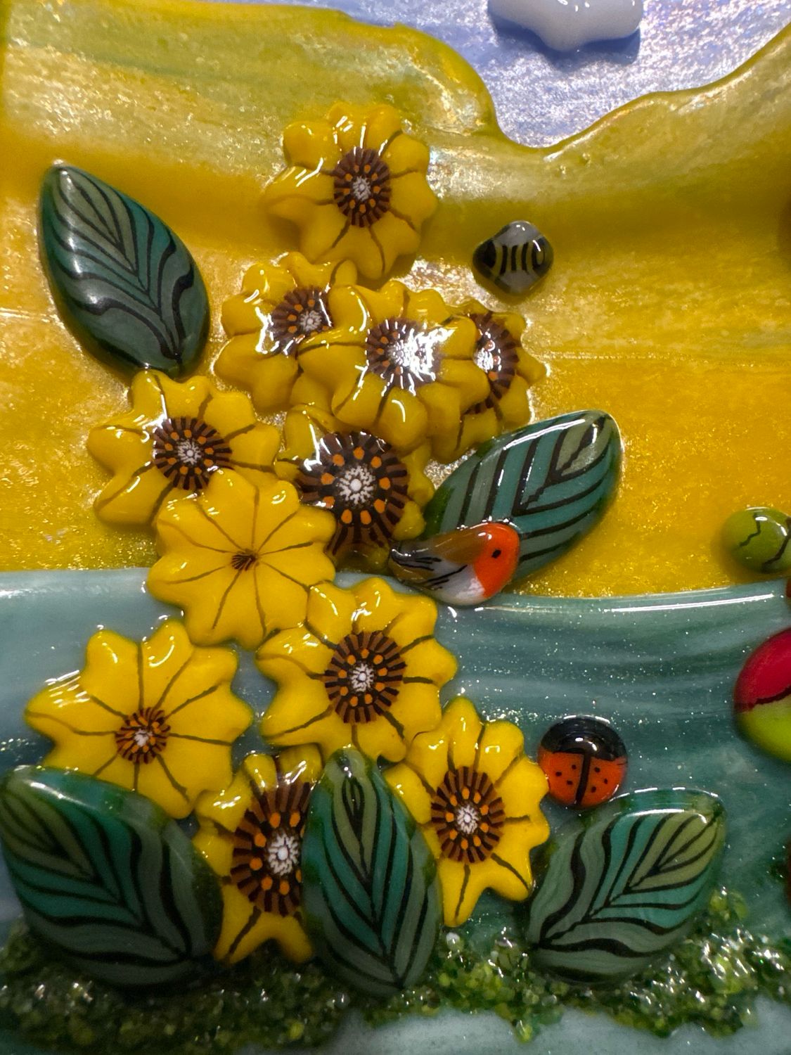 Colorful Flowers Art Panel