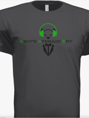 Dark Grey Short-Sleeve Shirt w/Black & Green Logo Dark Grey Short-Sleeve Shirt w/Black & Green Logo