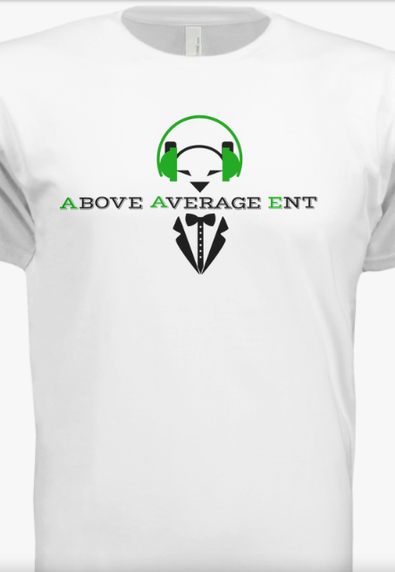 White Short-Sleeve Shirt w/ Black &amp; Green Logo