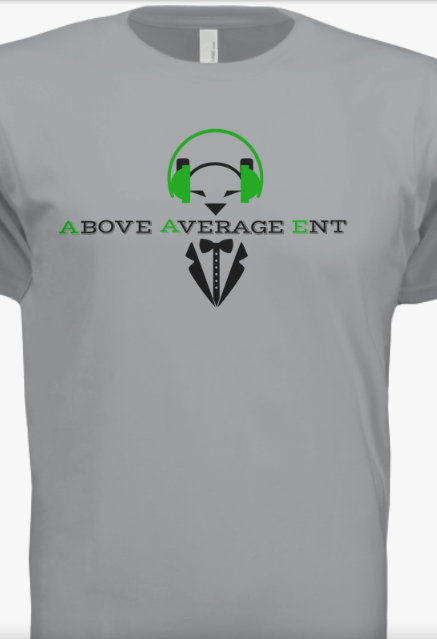 Light Grey Short-Sleeve Shirt w/ Black &amp; Green Logo