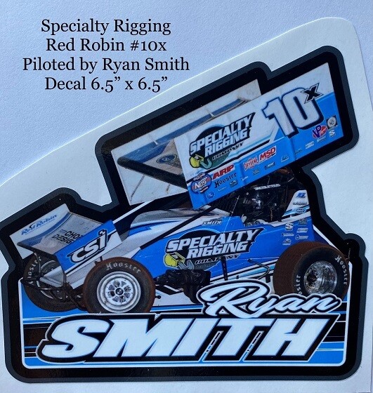 2021 Ryan Smith Racing #6/#10x Decal $5