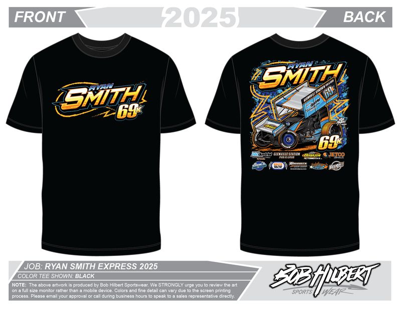 #69K Ryan Smith-Kreitz Racing T-Shirt-Black