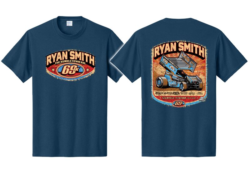 2026 #69K RSR-Kreitz Racing T-Shirt-Blue