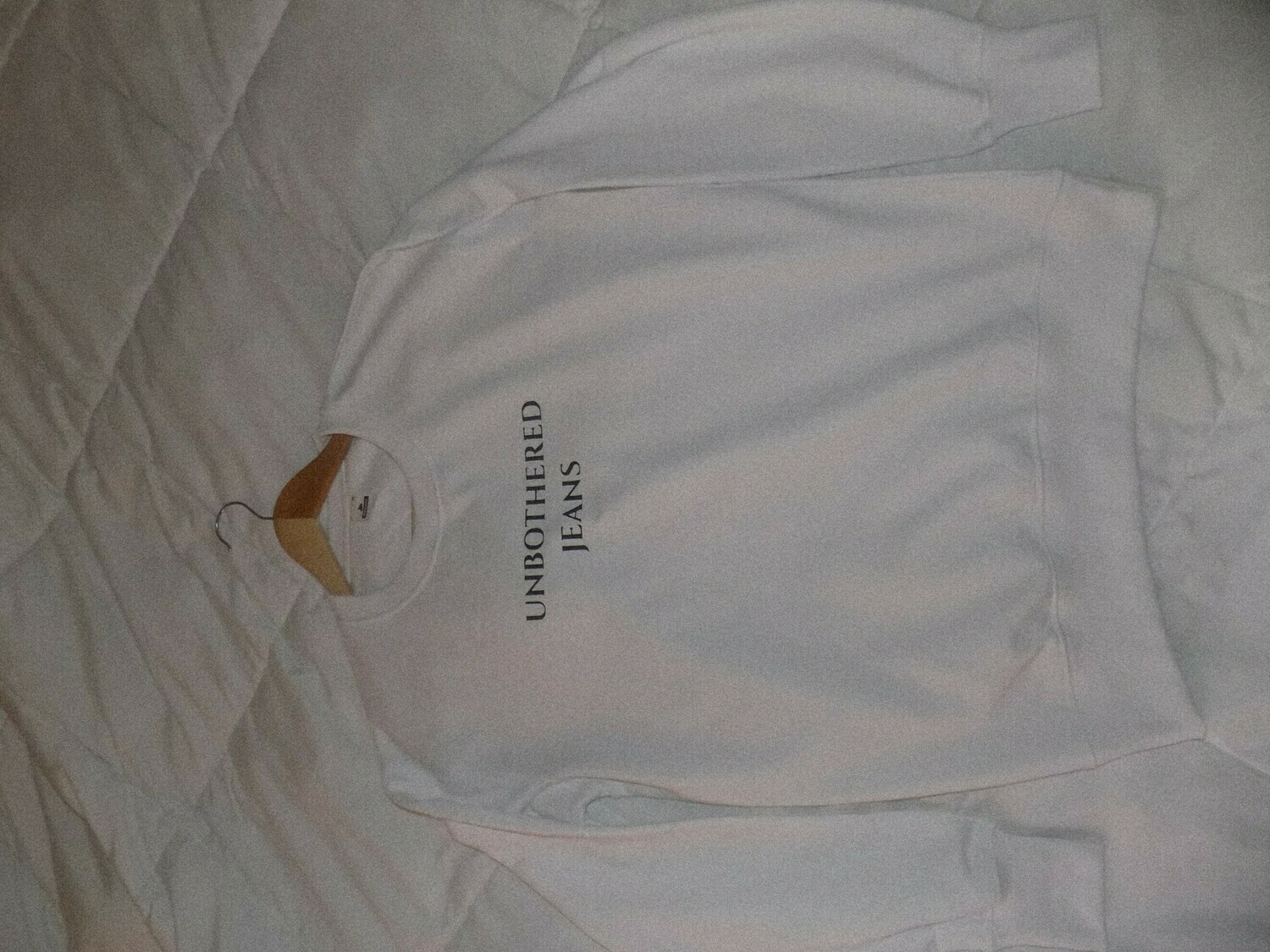 UNBOTHERED JEANS White Sweater
