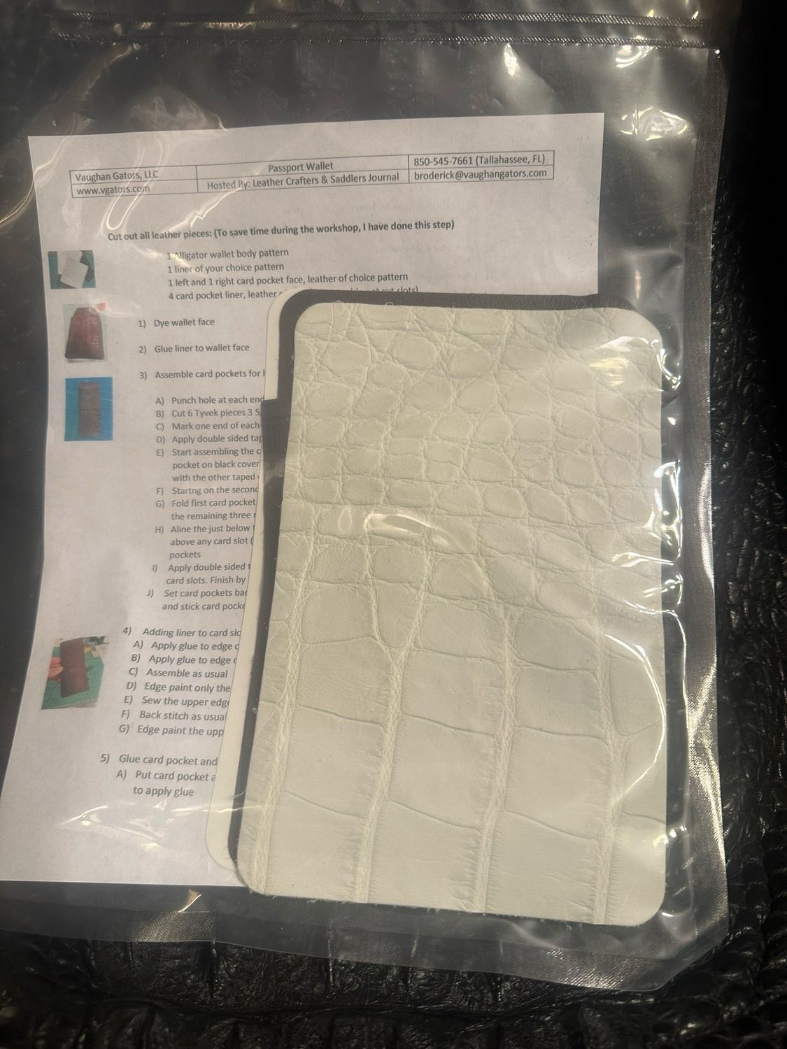 Alligator Passport Wallet Kit