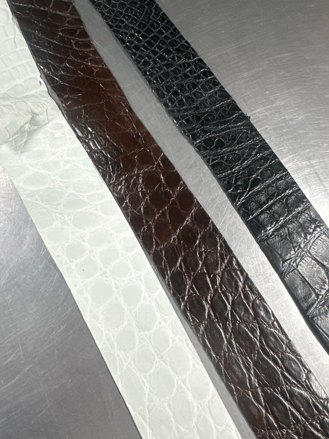 Alligator Belt Blanks Black