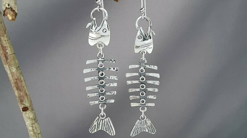 Fishbone earrings