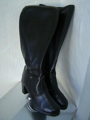 Damen Stiefel Gr. 40 schwarz Blockabsatz 7cm