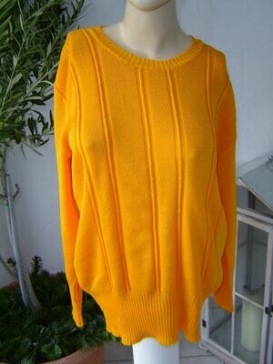 Aengela Damen Pullover Gr. 40 hauchdünn orange VINTAGE 70er Jahre