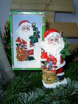 Polystone Nikolaus Weihnachtsmann 15x7x5cm VINTAGE 90er Jahre