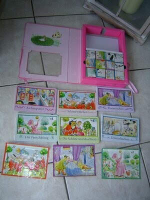 Box : Mein Märchenschatz : Prinzessinnen Bilderbücher mit Würfelpuzzle Puzzle