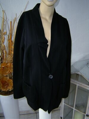 SULU Damen Blazer Gr. 38 schwarz Jacket Thorez 100% Wolle