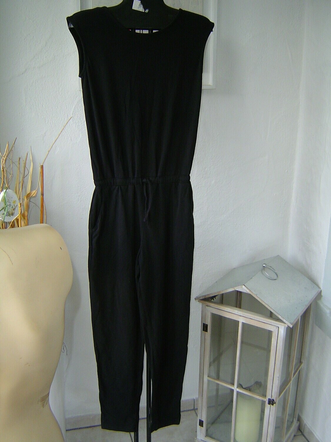 esmara Damen Jumpsuit Gr. 34, 36 (XS) stretch schwarz