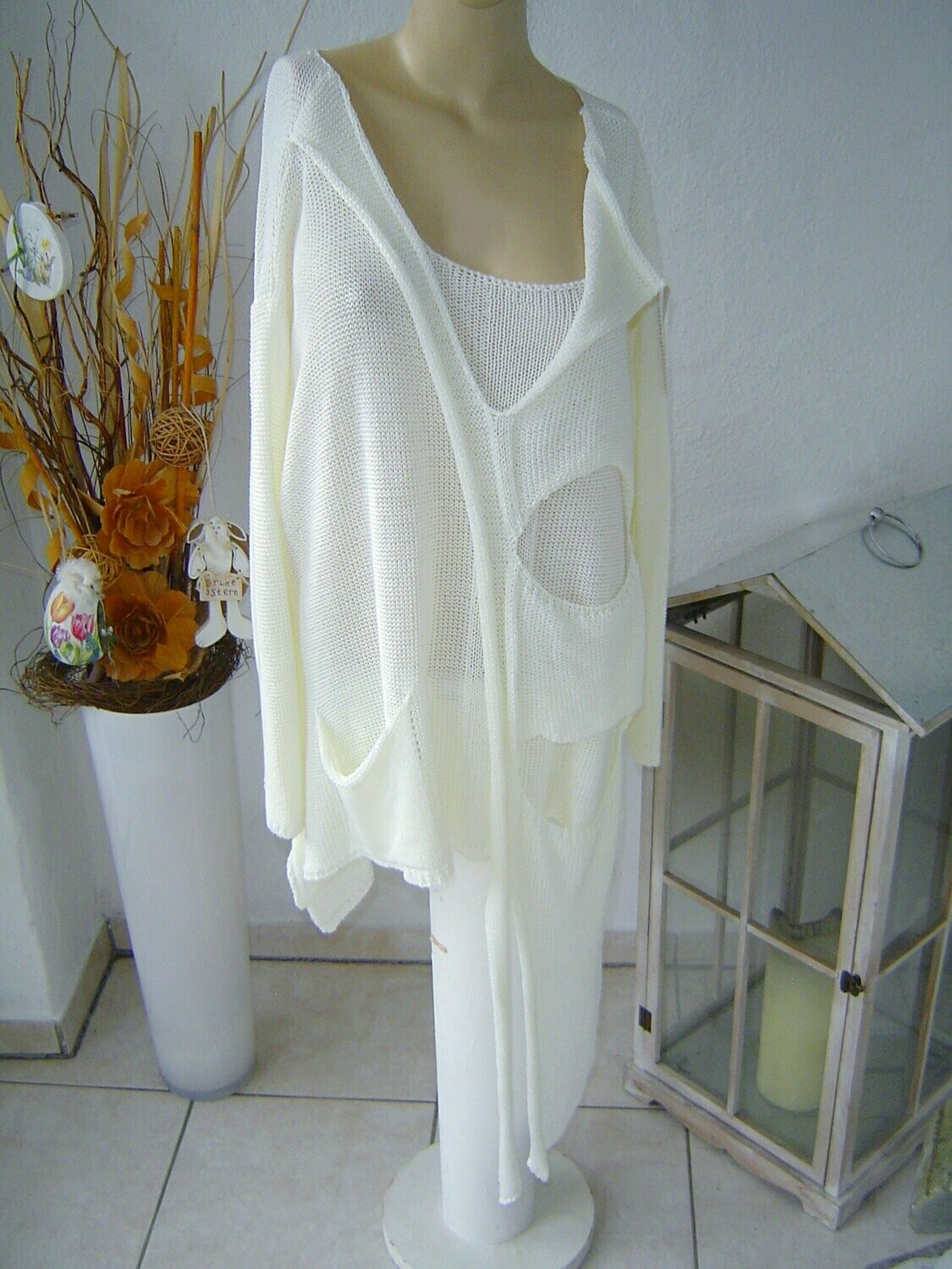 Moonshine Fashion Lagenlook Pullover lässig Übergröße Gr 46 48 50 52 Neu grau
