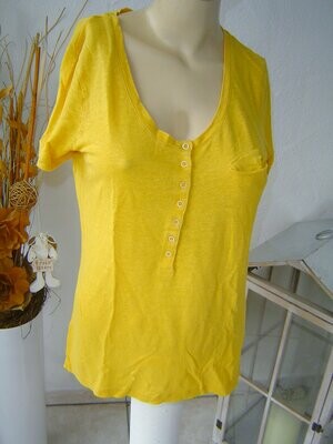 Massimo Dutti Damen Shirt Gr. 38, 40 gelb