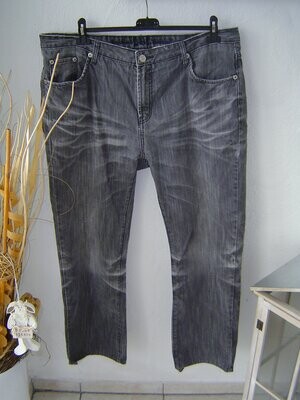 DBC 211 Herren Jeanshose Gr. 56 (W40) grau mit Waschung Jeans Hose