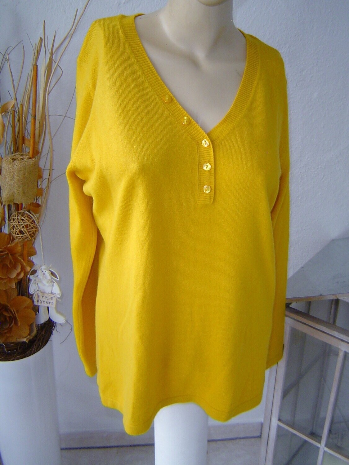 hoop lekkage Omdat AUTHENTIC Clothing Company Damen Pullover Gr. 40, 42 gelb hauchfein