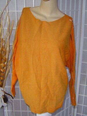 Rosy Days Damen Pullover Gr. 38 orange braun
