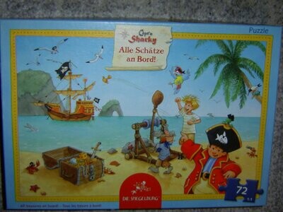 Die Spielburg Puzzle: Capt`n Sharky Alle Schätze an Bord! (72 Teile) Puzzel Alter 5+
