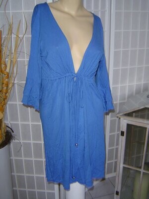bpc selection Damen Strand Sommer Kleid Gr. 40, 42 blau Strandkleid
