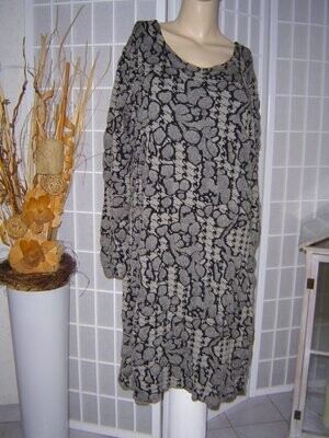 Damen Kleid Gr. 42, 44 grau gemustert Schlupfkleid stretch