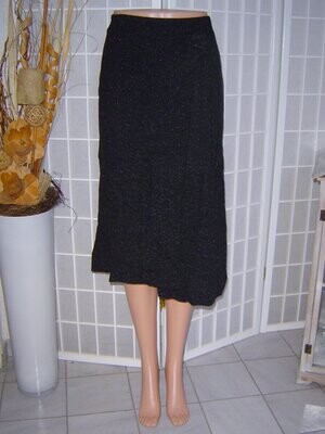 SULU Kerstin Bernecker Damen Rock Gr. 38 grau asymmetrisch Skirt Evereux