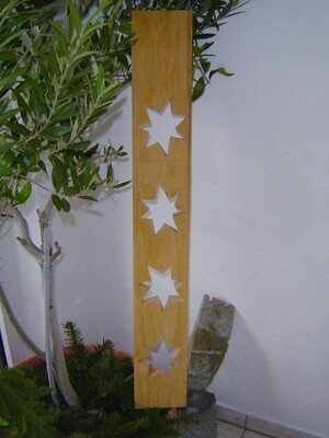 Holzbrett Sterne 91x12,5x3,5cm Dekoration Weihnachten Upcycling Handmade by fasago