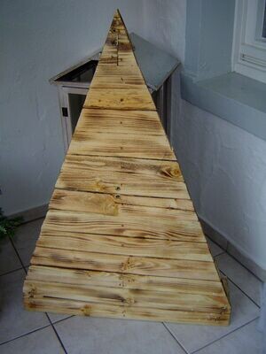 Tannenbaum natur abgeflammt 96x69cm Upcycling Holzpalette Handmade by fasago