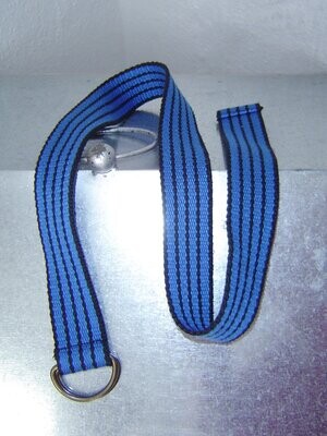 Kinder Textil Gürtel BW 55cm Breite 3cm blau gestreift Kindergürtel