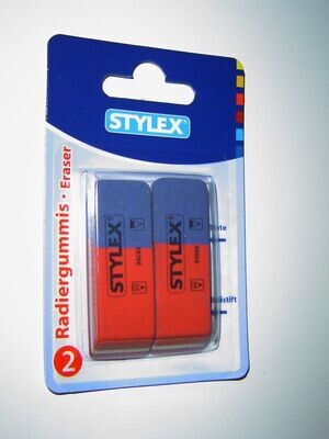 STYLEX Radiergummi für Tinte und Bleistifte, Buntstifte