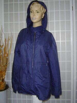 Damen Jacke Gr. 40 blau luftdurchlässig bedingt wasserfest