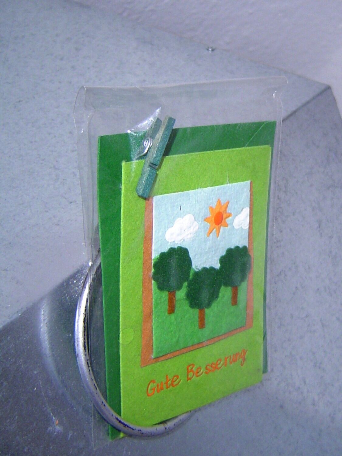 DFW Minikarte "Gute Besserung" grün 6,5x9cm