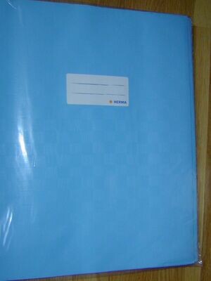 Herma Heftumschlag hellblau DIN A 4 Plastik Umschlag für Schulhefte