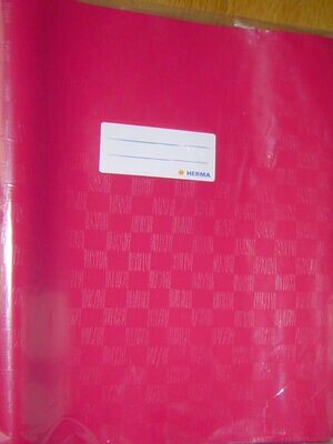 Herma Heftumschlag pink DIN A 4 Plastik Umschlag für Schulhefte