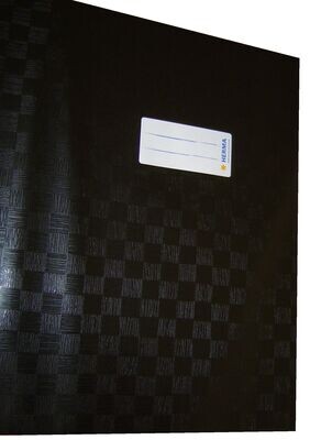Herma Heftumschlag schwarz DIN A 4 Plastik Umschlag für Schulhefte