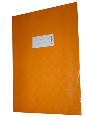 Herma Heftumschlag orange DIN A 4 Plastik Umschlag für Schulhefte