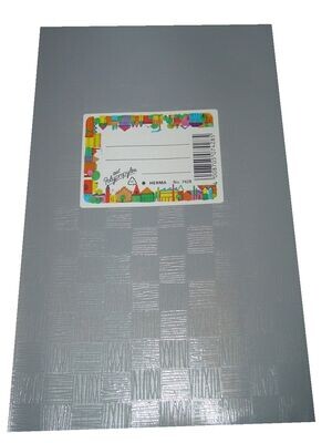 Herma Heftumschlag grau DIN A 5 Plastik Umschlag für Schulhefte