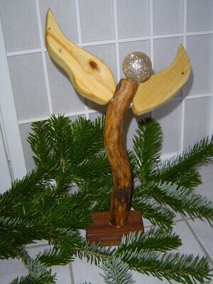 Engel Emmy Holzengel 37x22cm Dekoration Weihnachten Handmade by FaSaGo