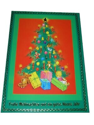 Weihnachtskarte Tannenbaum geschmückt Karte zu Weihnachten Grußkarte