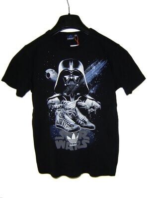 adidas T Shirt Gr. 176 schwarz kurzarm mit Motiv "Star Wars"