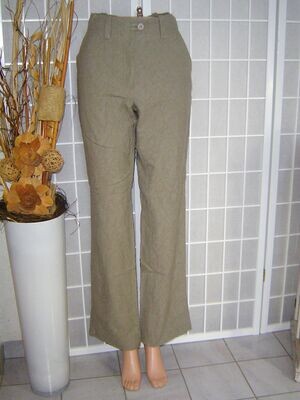 SULU Kerstin Bernecker Damen Hose Gr. 38 stone trousers Dominica Baumwolle