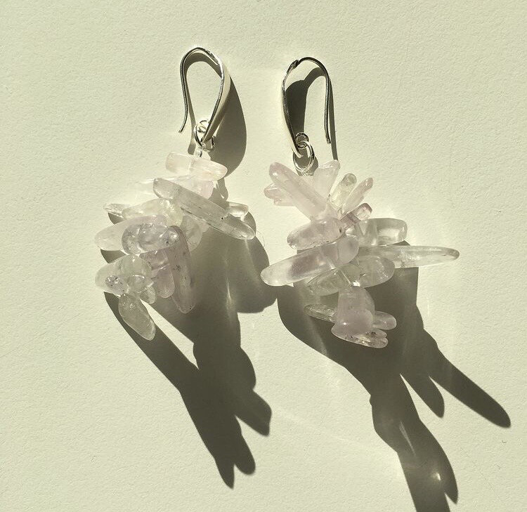 Earrings “Amethyst Beans”