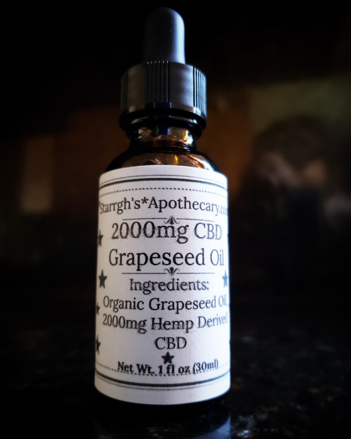 2000mg CBD Grapeseed Oil