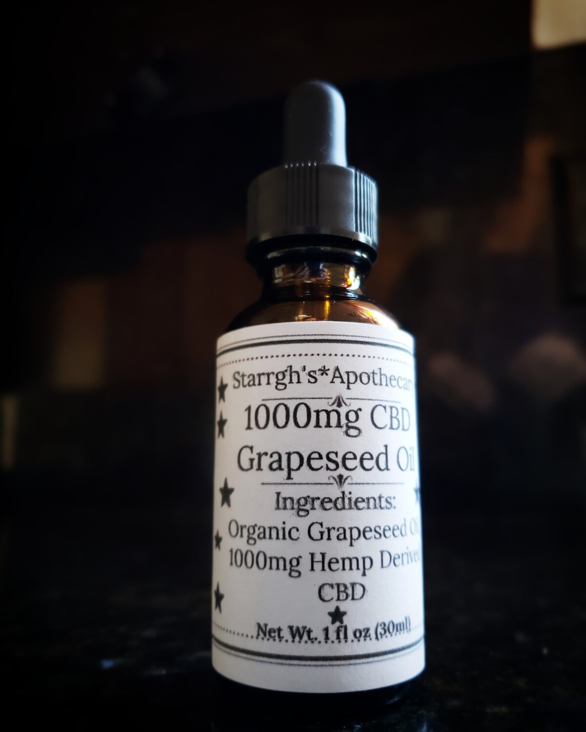 1000mg CBD Grapeseed Oil