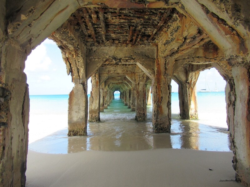 Grand Case Pier 18&quot; x 24&quot; Photo Print
