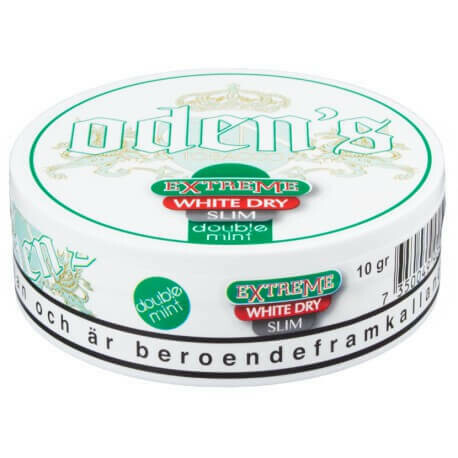 Oden’s Extreme Slim Double Mint White Dry Portion